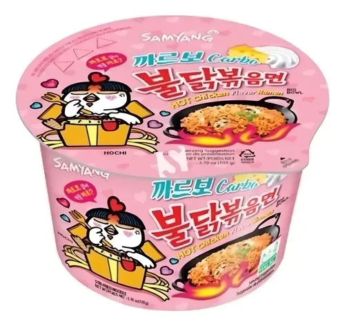 D_805660-MLA99840684033_112025-O Ramen Hot Chiken Buldak Carbonara Cup 105Gr - Image 1