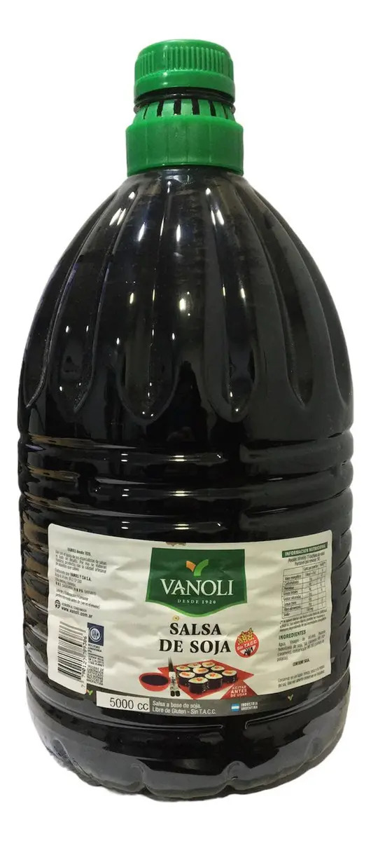 D_806057-MLU76569460321_052024-F Salsa De Soja Vanoli 5L Sin Gluten - Image 1