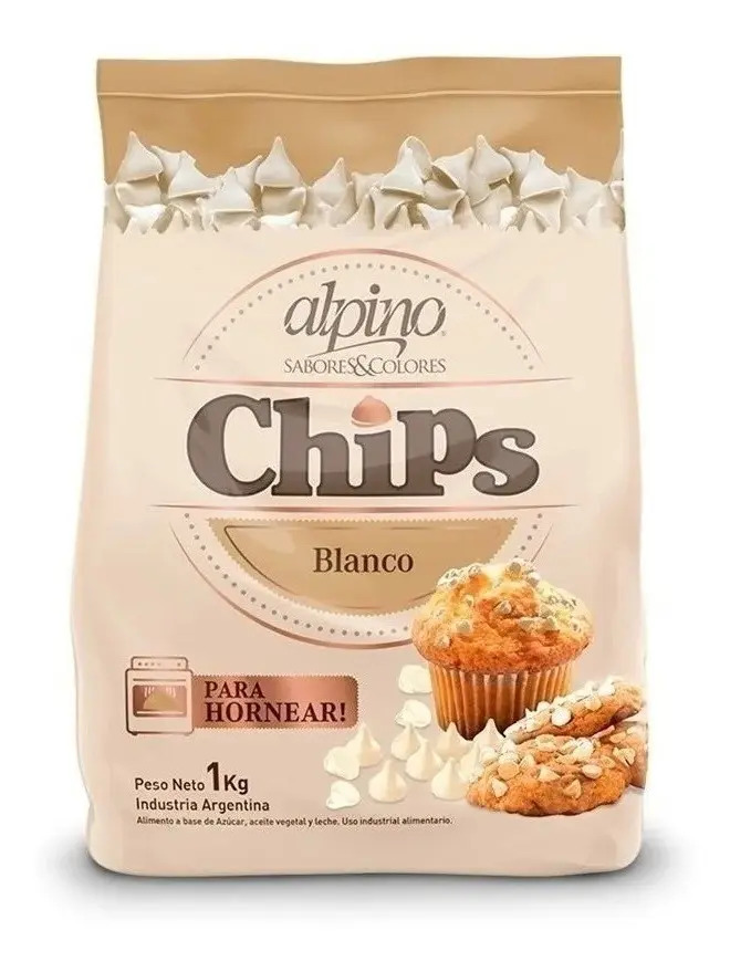 D_820004-MLA51010625501_082022-F Chips De Chocolate Blanco Alpino X 1Kg - Image 1