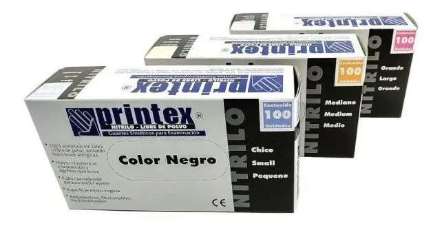 D_848561-MLA45696706567_042021-F-2 Guantes De Nitrilo Negro T-M X 100 Pares - Image 1
