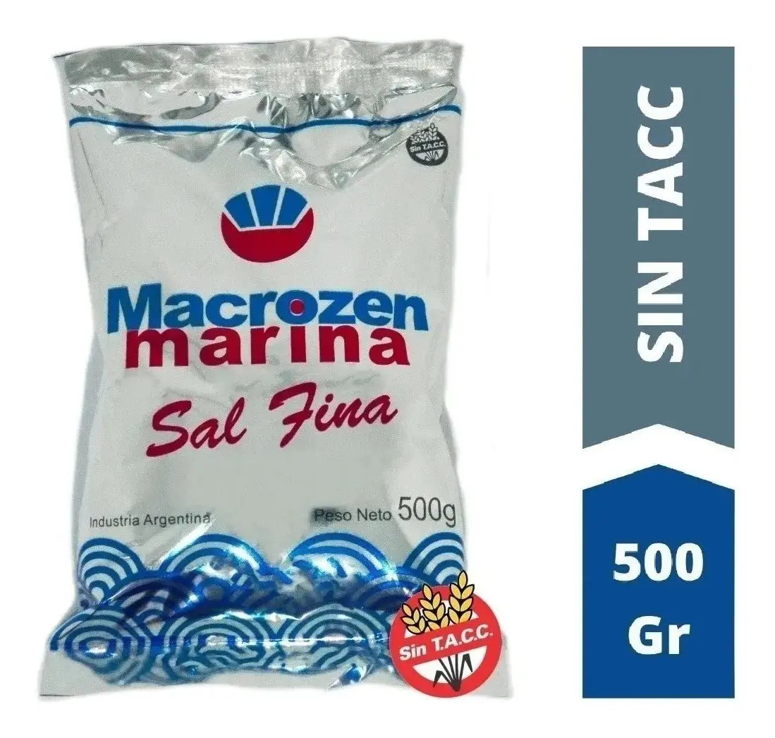 D_898232-MLU72566275976_112023-F-1 Sal Marina Fina Macrozen X 500G Sin Gluten - Image 1
