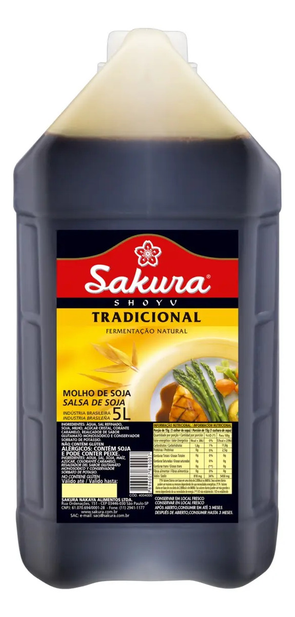 D_975910-MLU74134572550_012024-F Salsa Soja Sin Gluten Sakura Tradicional 5L - Image 1