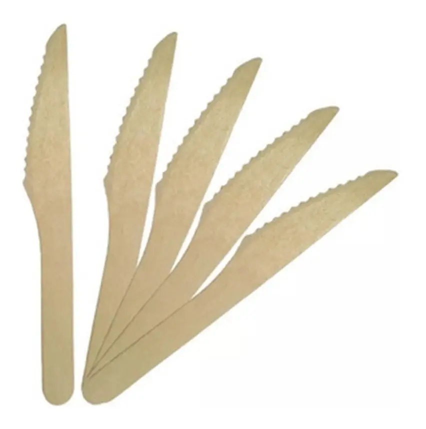 D_988336-MLA43570090331_092020-F Cuchillo De Bambu 14Cm X 100Uds - Image 1
