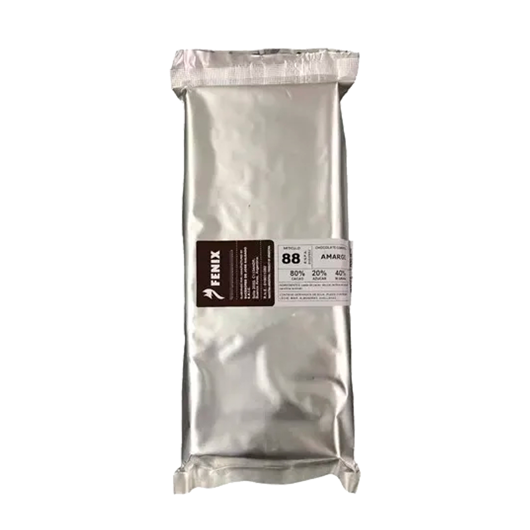 FEX006 Chocolate Cobertura Negro Amargo 80% Fenix X 1Kg - Image 1
