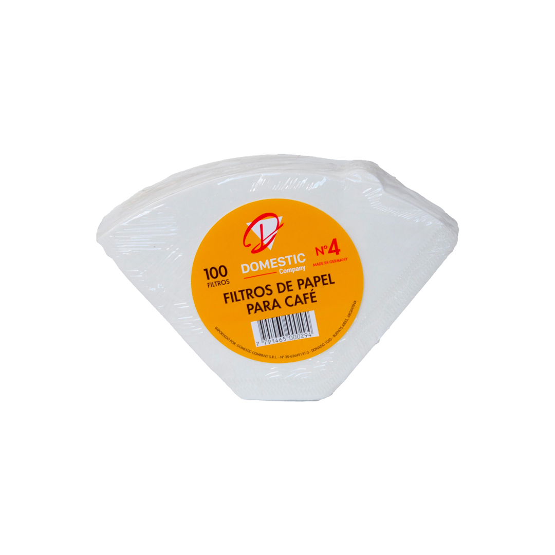 FPC001 Filtro Papel Cafe N.4 Pack X 100 Domestic - Image 1