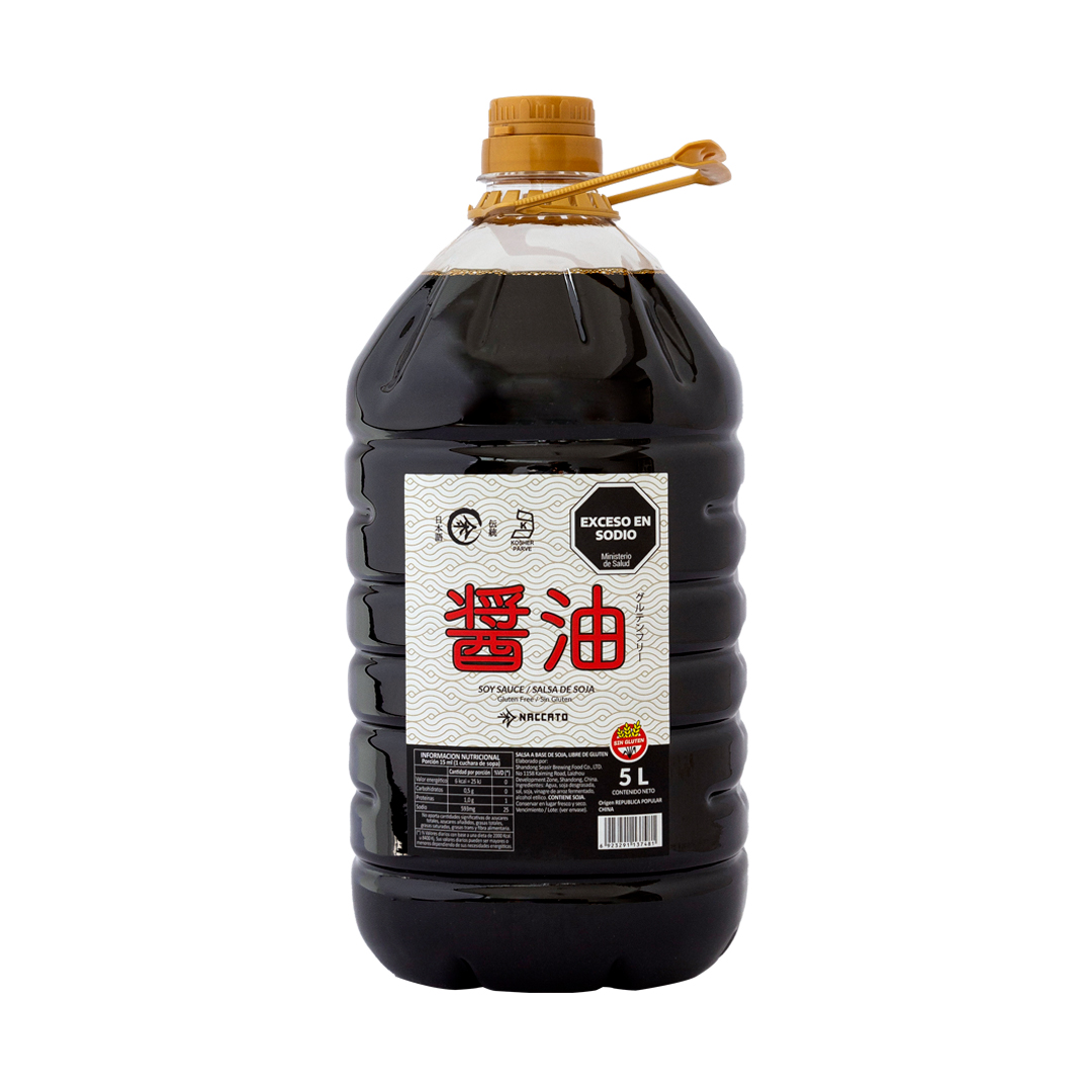 IMP074-SALSA-SOJA-NACCATO-SIN-GLUTEN-KOSHER-5L Salsa De Soja Naccato Sin Gluten, Kosher 5L - Image 1