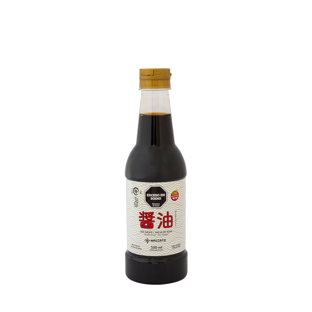 IMP076-SALSA-SOJA-NACCATO-SIN-GLUTEN-KOSHER-500ML Salsa De Soja Naccato Sin Gluten, Kosher 500Ml - Image 1