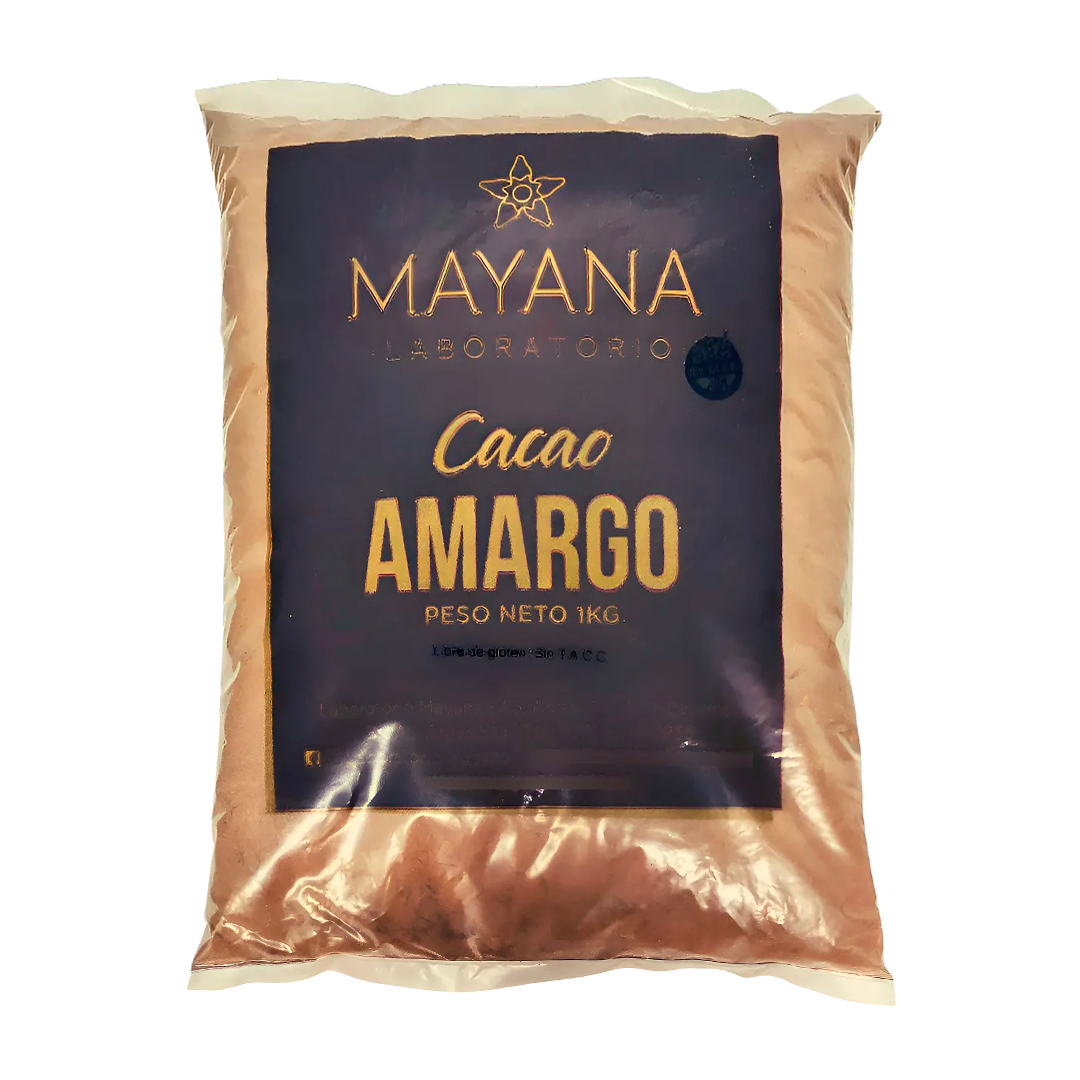 MAY006 Cacao Amargo Natural Mayana Sin Gluten X 1Kg - Image 1