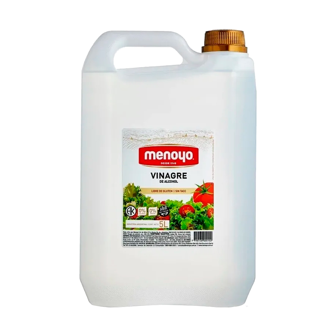 MEN001 Vinagre De Alcohol Menoyo X 5Lt Sin Gluten - Image 1