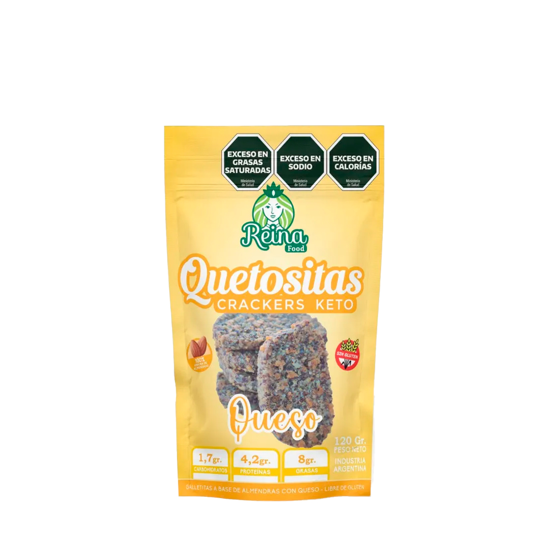 REI002 Quetositas-Cracker Con Queso Keto X120Gr - Image 1