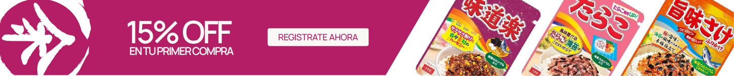 15% OFF en tu primera compra - Registrate ahora